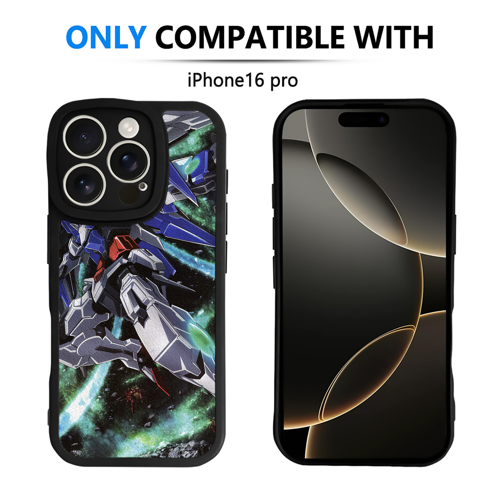 （画像用） 機動戦士ガンダム Mobile Suit Gundam 【iPhone 16シリーズ対応】シリコンスマホケース（レザー調） 材質：シリコン